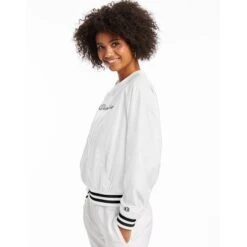 CHAMPION Women's Ripstop Crew Wind Jacket -Heb Fashion Shop 2064862 101 alt3