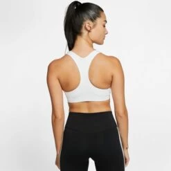 NIKE Women's Medium-Support Nike Swoosh Sports Bra -Heb Fashion Shop 2065007 101 alt3