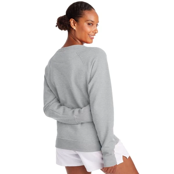 CHAMPION Women's Powerblend Fleece Boyfriend Crew 2 CHAMPION Women's Powerblend Fleece Boyfriend Crew - Image 2
