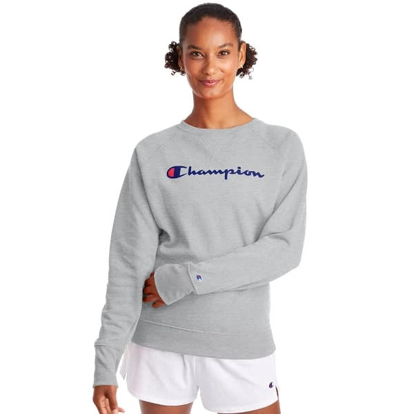 CHAMPION Women's Powerblend Fleece Boyfriend Crew 1 CHAMPION Women's Powerblend Fleece Boyfriend Crew