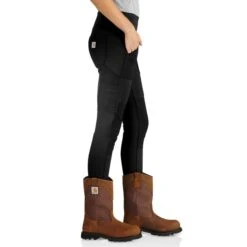 CARHARTT Women's Force Fitted Midweight Utility Leggings -Heb Fashion Shop 2071469 001 alt4