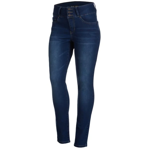 Y.M.I. Women's Basic 3-Button Skinny Jeans 1 Y.M.I. Women's Basic 3-Button Skinny Jeans