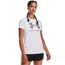 UNDER ARMOUR Women's UA Sportstyle Short Sleeve Graphic Tee -Heb Fashion Shop 2075004 101 alt2