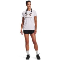 UNDER ARMOUR Women's UA Sportstyle Short Sleeve Graphic Tee -Heb Fashion Shop 2075004 101 alt5