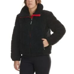 TOMMY HILFIGER SPORT Women's Sherpa Puffer Jacket -Heb Fashion Shop 2075780 001 alt2