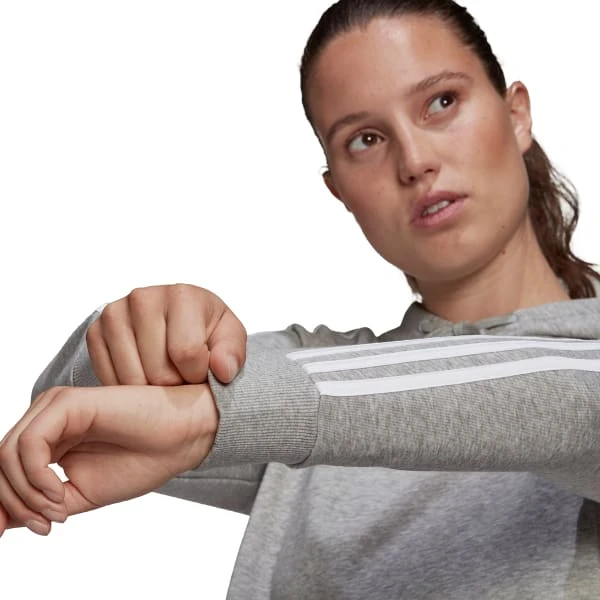 ADIDAS Women's Essentials 3-Stripes Cropped Hoodie 5 ADIDAS Women's Essentials 3-Stripes Cropped Hoodie - Image 5