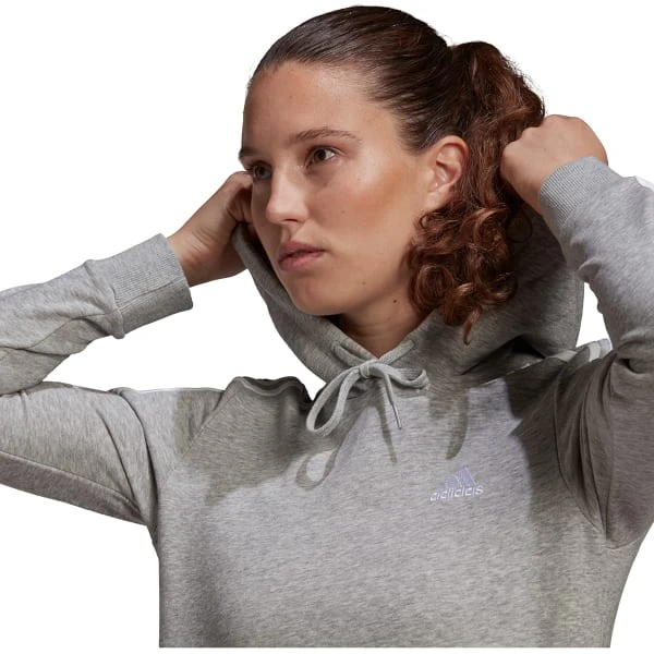 ADIDAS Women's Essentials 3-Stripes Cropped Hoodie 6 ADIDAS Women's Essentials 3-Stripes Cropped Hoodie - Image 6