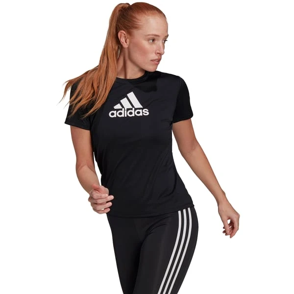 ADIDAS Women's Primeblue Designed To Move Short Sleeve Sport Tee 2 ADIDAS Women's Primeblue Designed To Move Short Sleeve Sport Tee - Image 2
