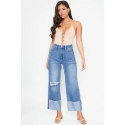 Y.M.I. Juniors' Dixie Wide Leg Jeans -Heb Fashion Shop 2078092 405 alt3