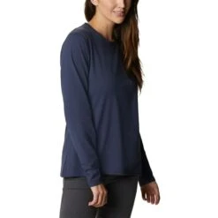 COLUMBIA Women's Sun Trek Long-Sleeve Tee -Heb Fashion Shop 2079358 402 alt3