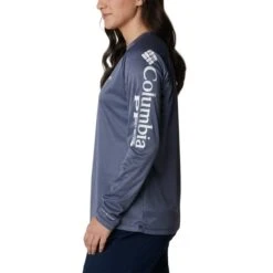 COLUMBIA Women's Tidal Long-Sleeve Tee -Heb Fashion Shop 2079359 402 alt2
