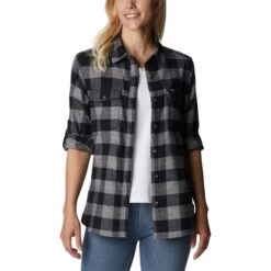 COLUMBIA Women's Pine Street Stretch Flannel -Heb Fashion Shop 2082021 001 alt3