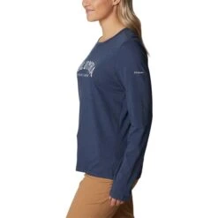 COLUMBIA Women's Trek Relaxed Long-Sleeve Tee -Heb Fashion Shop 2082056 402 alt2