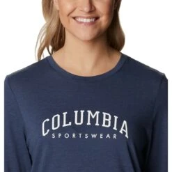 COLUMBIA Women's Trek Relaxed Long-Sleeve Tee -Heb Fashion Shop 2082056 402 alt4
