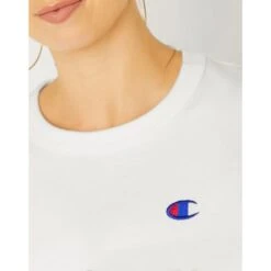 CHAMPION Juniors' Boyfriend Cropped Long-Sleeve Tee -Heb Fashion Shop 2082286 101 alt4