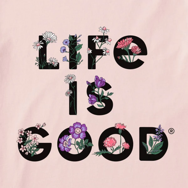 LIFE IS GOOD Women's Stack Flowers Short-Sleeve Tee 2 LIFE IS GOOD Women's Stack Flowers Short-Sleeve Tee - Image 2
