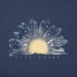 LIFE IS GOOD Women's Daisy Long-Sleeve Crusher Lite Hooded Tee -Heb Fashion Shop 2082669 403 alt3