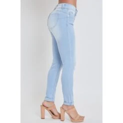 YMI Juniors' WannaBettaButt Mid-Rise Ankle Jeans -Heb Fashion Shop 2083006 406 alt2