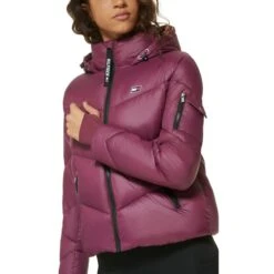 TOMMY HILFIGER Women's Hooded Puffer Jacket -Heb Fashion Shop 2083078 501 alt2