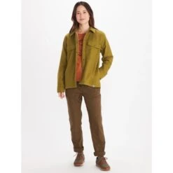 MARMOT Women's Ridgefield Heavyweight Sherpa-Lined Flannel Jacket -Heb Fashion Shop 2083629 315 alt5