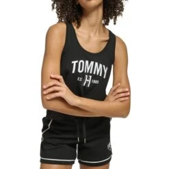 TOMMY HILFIGER Women's Knot-Front Tank Top -Heb Fashion Shop 2084191 001 alt3