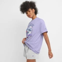 CHAMPION Women's Classic Short-Sleeve Loose Tee 7 CHAMPION Women's Classic Short-Sleeve Loose Tee -Heb Fashion Shop 2084216 508 alt2