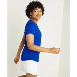 CHAMPION Women's Classic Short-Sleeve Tee -Heb Fashion Shop 2084726 405 alt3