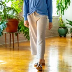 EMS Women's Softspun Wide Leg Cropped Pants -Heb Fashion Shop 2085512 004 alt3