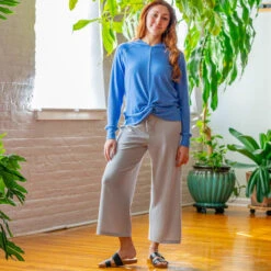 EMS Women's Softspun Wide Leg Cropped Pants -Heb Fashion Shop 2085512 004 alt5