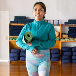 EMS Women's Sat Nam 1/2-Zip Crop -Heb Fashion Shop 2085529 309 alt4