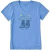 LIFE IS GOOD Women's Happy Trails Short-Sleeve Crusher Vee