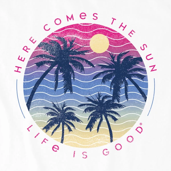 LIFE IS GOOD Women's Here Comes The Sun Long-Sleeve Crusher Tee 2 LIFE IS GOOD Women's Here Comes The Sun Long-Sleeve Crusher Tee - Image 2
