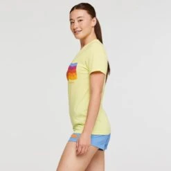 COTOPAXI Women's Disco Wave Organic Short-Sleeve Tee -Heb Fashion Shop 2088337 740 alt4