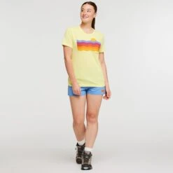 COTOPAXI Women's Disco Wave Organic Short-Sleeve Tee -Heb Fashion Shop 2088337 740 alt6