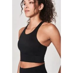 YOGAWORKS Women's Cara Longline Bra -Heb Fashion Shop 2088374 001 alt3