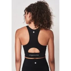 YOGAWORKS Women's Cara Longline Bra -Heb Fashion Shop 2088374 001 alt4