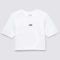 VANS Juniors' Flying V Cropped Short-Sleeve Crew Tee -Heb Fashion Shop 2089353 101 alt4