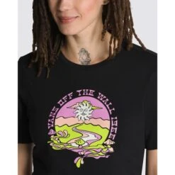 VANS Juniors' Resort Mix Cropped Short-Sleeve Tee -Heb Fashion Shop 2089356 001 alt2