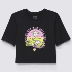 VANS Juniors' Resort Mix Cropped Short-Sleeve Tee -Heb Fashion Shop 2089356 001 alt4