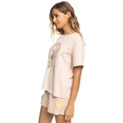 ROXY Juniors' Moonlight Sunset A Oversized Boyfriend Short-Sleeve Tee -Heb Fashion Shop 2089413 807 alt2