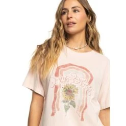 ROXY Juniors' Moonlight Sunset A Oversized Boyfriend Short-Sleeve Tee -Heb Fashion Shop 2089413 807 alt3