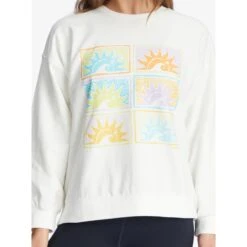 ROXY Juniors' Morning Hike Sweatshirt -Heb Fashion Shop 2089430 101 alt3