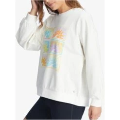 ROXY Juniors' Morning Hike Sweatshirt -Heb Fashion Shop 2089430 101 alt4