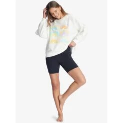 ROXY Juniors' Morning Hike Sweatshirt -Heb Fashion Shop 2089430 101 alt5