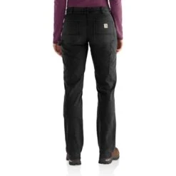 CARHARTT Women's 102323 Rugged Flex Loose Fit Canvas Double-Front Work Pant -Heb Fashion Shop 2089810 001 alt3