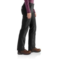 CARHARTT Women's 102323 Rugged Flex Loose Fit Canvas Double-Front Work Pant -Heb Fashion Shop 2089810 001 alt5