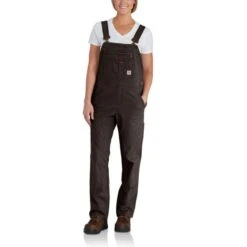 CARHARTT Women's 102438 Rugged Flex Loose Fit Canvas Bib Overall -Heb Fashion Shop 2089812 270 alt2