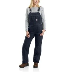 CARHARTT Women's 104049 Relaxed Fit Washed Duck Insulated Bib Overall -Heb Fashion Shop 2089842 462 alt2