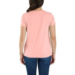 CARHARTT Women's 105740 Relaxed Fit Lightweight Short-Sleeve Crewneck T-Shirt -Heb Fashion Shop 2089968 671 alt2